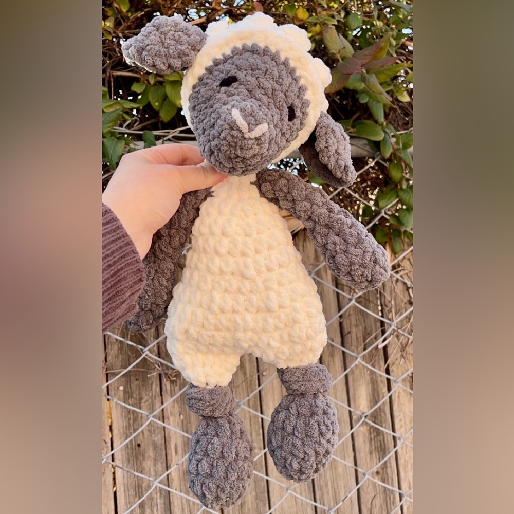 Crochet Lamb Snuggler